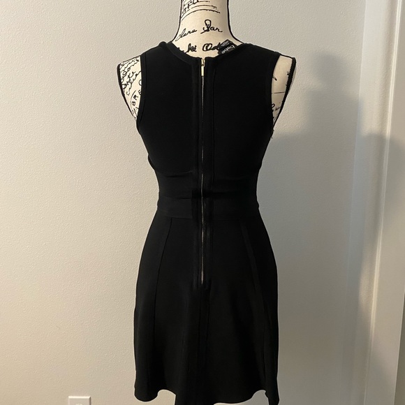 Bebe Black Mesh Dress - Picture 3 of 4
